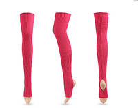 Танцювальні гетри з відкритим п'яткою та носком (червоні)