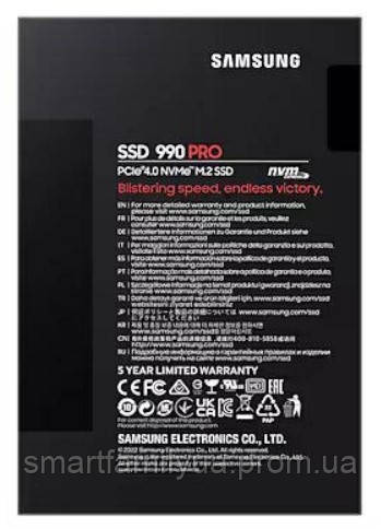 SSD Samsung 990 Pro 2TB (MZ-V9P2T0BW), M.2 PCIe 4.0 x4 V-NAND, NEW 2023, (up to 7450/6900 MB/s) - фото 8 - id-p1969977467