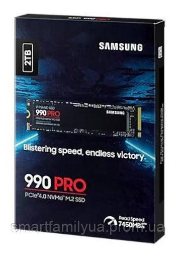 SSD Samsung 990 Pro 2TB (MZ-V9P2T0BW), M.2 PCIe 4.0 x4 V-NAND, NEW 2023, (up to 7450/6900 MB/s) - фото 6 - id-p1969977467