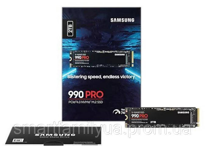 SSD Samsung 990 Pro 2TB (MZ-V9P2T0BW), M.2 PCIe 4.0 x4 V-NAND, NEW 2023, (up to 7450/6900 MB/s) - фото 1 - id-p1969977467