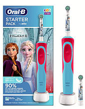 Дитяча електрична зубна щітка Braun Oral-B Kids Starter Pack Frozen 2 (Холодне серце)