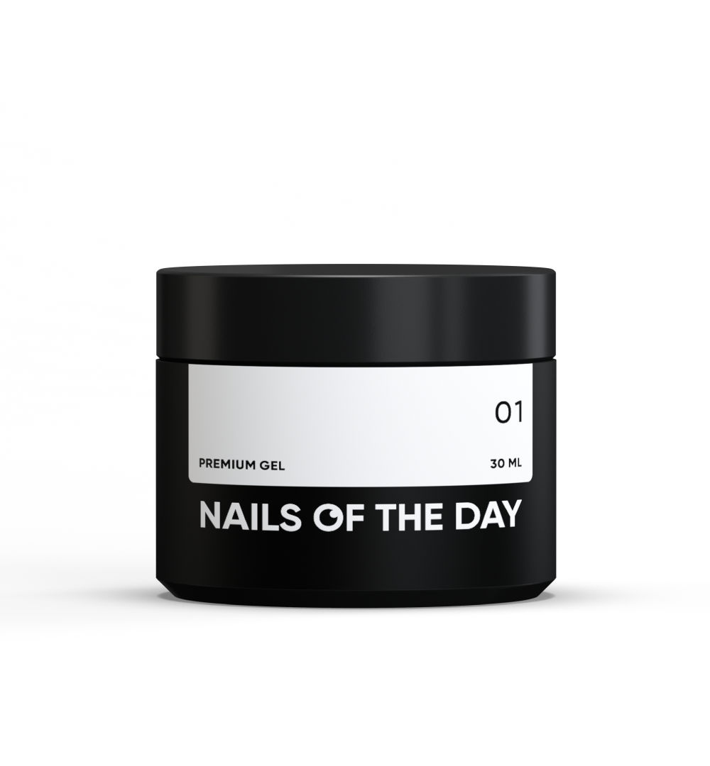 NAILSOFTHEDAY Premium gel 01 Молочно-білий френч, 30 мл, фото 1