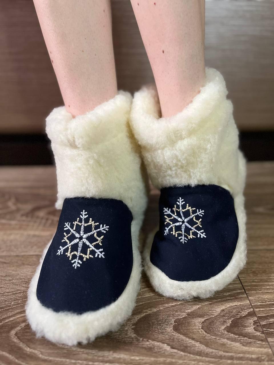 Чуні з овчини, чуні з овечої вовни, фото 1