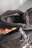 Чоловічі Зимові Шкіряні Кросівки На Хутрі Emirro ЕН Чорні, фото 4