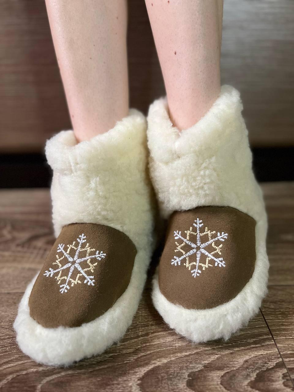 Чуні з овчини, чуні з овечої вовни, фото 1