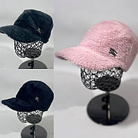 Кепка жіноча в кольорах, жіноча кепка, бейсболка, кепка з козирком, брендова кепка, тепла кепка альпака