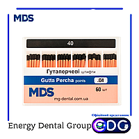 Гуттаперчевые штифты стоматологические MDS кон. 04 40