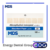 Бумажные штифты стоматологические MDS кон. 04 15