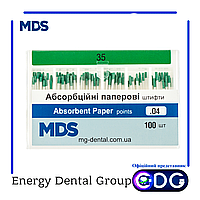 Бумажные штифты стоматологические MDS кон. 04 35