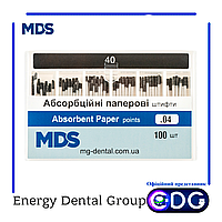 Бумажные штифты стоматологические MDS кон. 04 40