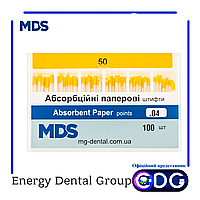 Бумажные штифты стоматологические MDS кон. 04 50