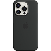 Чехол накладка Apple Silicone Case with MagSafe for iPhone 15 Pro, Black (MT1A3)
