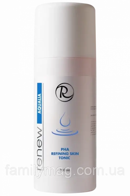 Тонік з РНА-кислотою для делікатного відновлення PHA Refining Skin Tonic AQUALIA RENEW Об'єм 500 мл