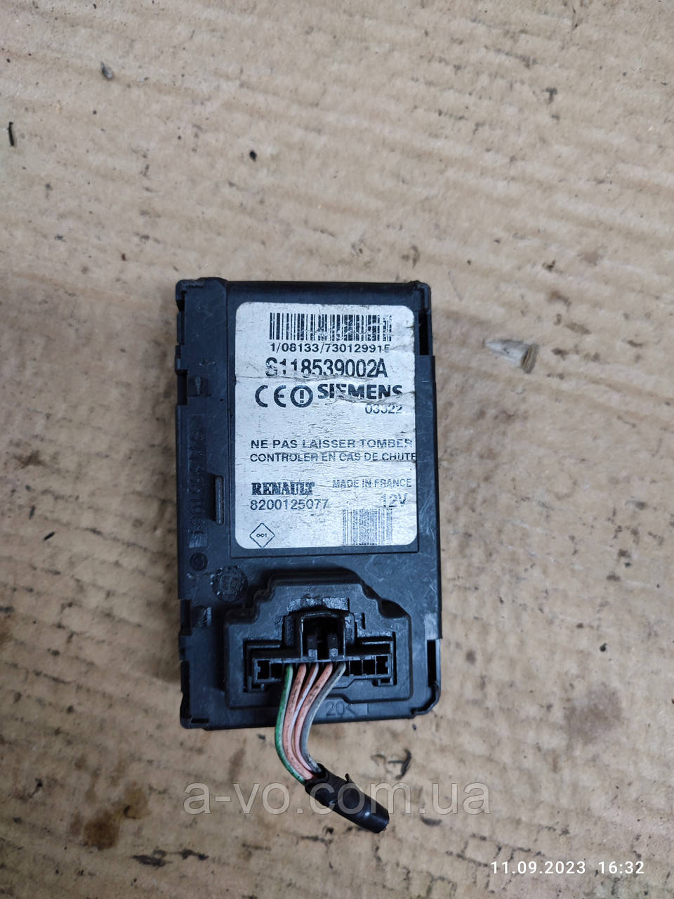 Замок запалювання Renault Megane 2 Scenic 2 8200125077 s118539002a, фото 1