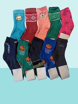 Шкарпетки дитячі теплі махрові 2-й сорт на хлопчиківта дівчаток р.18. Від 10 пар по 14грн.