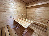Дерев'яна мобільна розбірна лазня 4 на 2,5 "LNK", фото 8