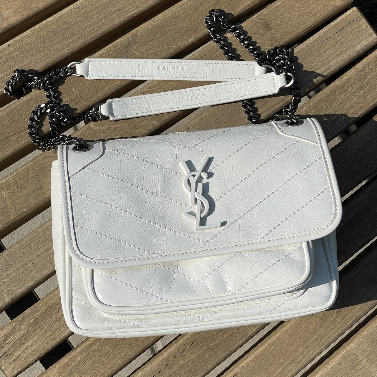 Жіноча сумка Yves Saint Laurent Niki біла