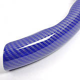 Накладка чохол на кермо універсальна аквапринт карбон 3D синій, фото 2