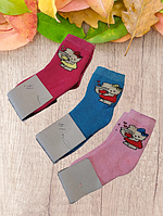Шкарпетки дитячі теплі махрові 2-й сорт на дівчаток р.16. Від 10 пар по 14грн.