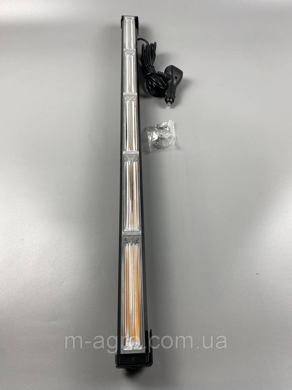 Стробоскоп LED 5 секції 12В/24В (76x5.5x4.5cm) + пульт, 14 варіантів Янтарного спалаху (led chip COB)
