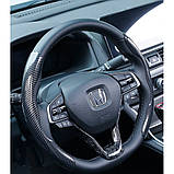 Накладка чохол на кермо універсальна аквапринт карбон 3D чорний, фото 5