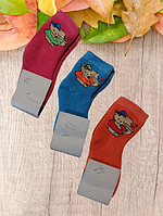 Носки детские тёплые махровые 2-й сорт на девочек Украина размер 12. От 10 пар по 13 грн.