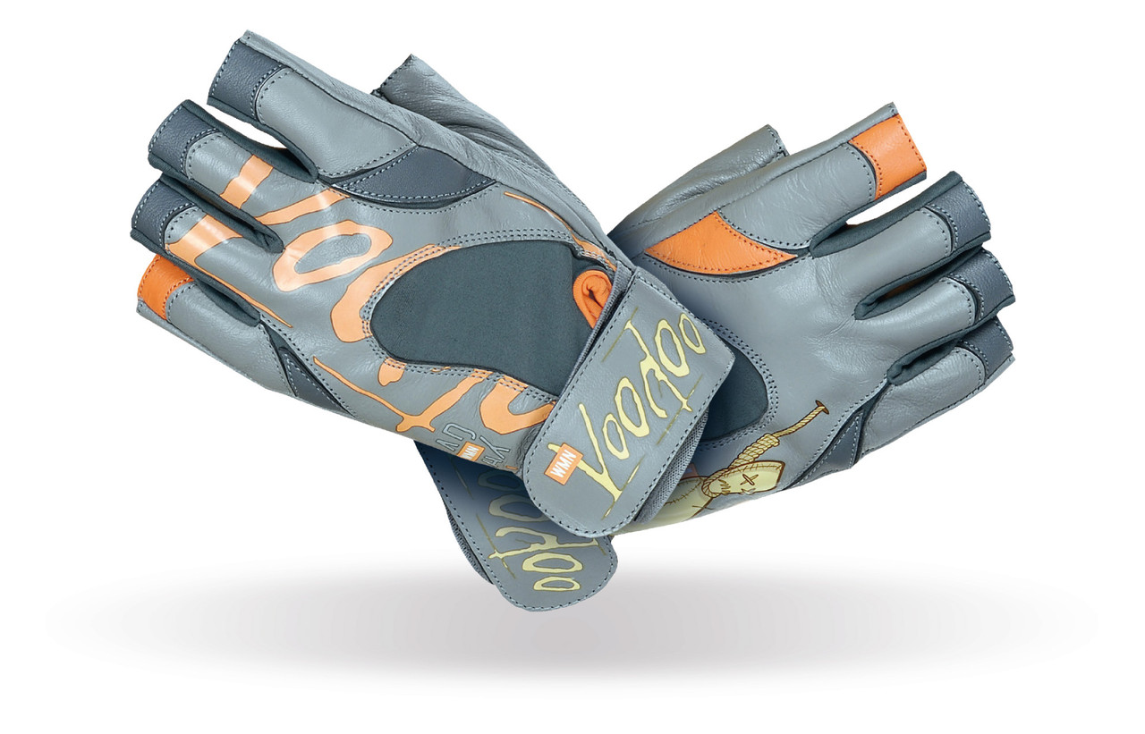 Рукавички для фітнесу MadMax MFG-921 Voodoo Light grey/orange S