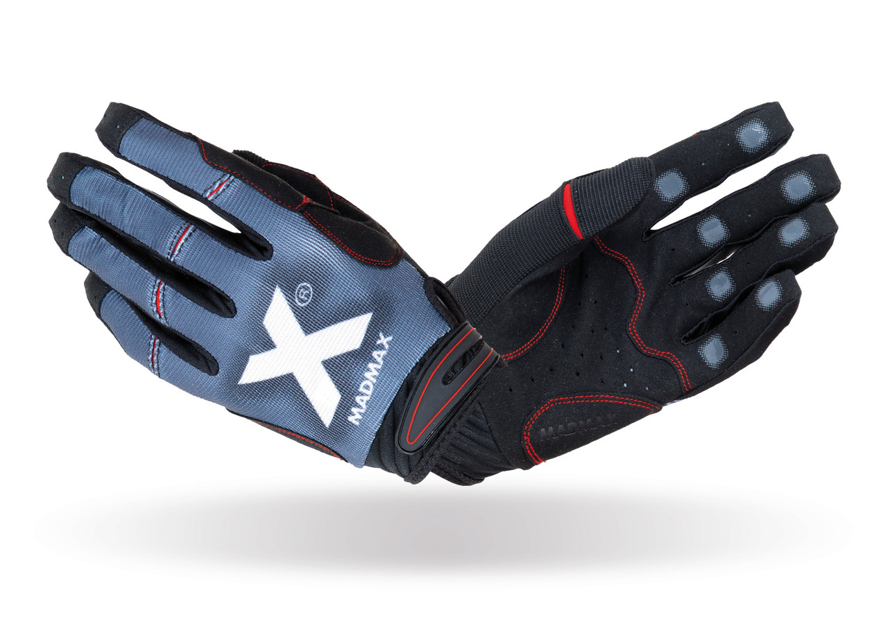 Рукавички для фітнесу MadMax MXG-102 X Gloves Black/Grey/White L