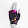 Рукавички для фітнесу MadMax MFG-770 Flower Power Gloves Black/Pink S, фото 4