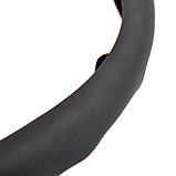 Накладка чохол на кермо універсальна силікагель чорний, фото 2