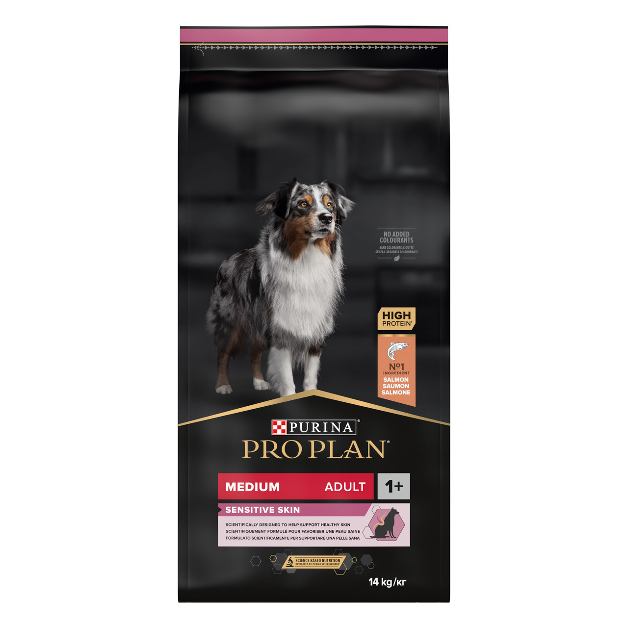 Пуріна Про План Dog Medium Sensitive Skin сухий корм собак для середніх порід, чутлива шкіра лосось 18КГ