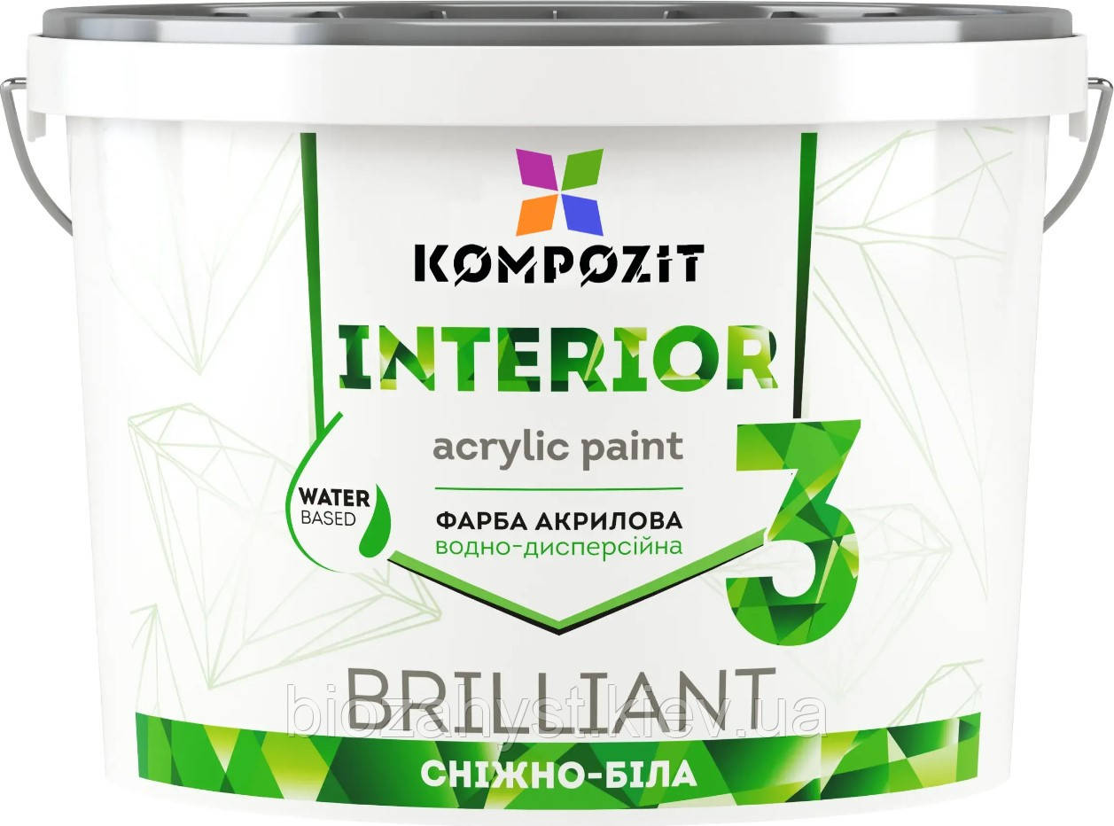 Краска інтер'єрна INTERIOR 3 Kompozit