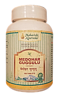 Медохар Гугул або Медари Гу, контроль рівня холестерину, при надмірній вазі, Medohar Guggulu 25gm (100tab)
