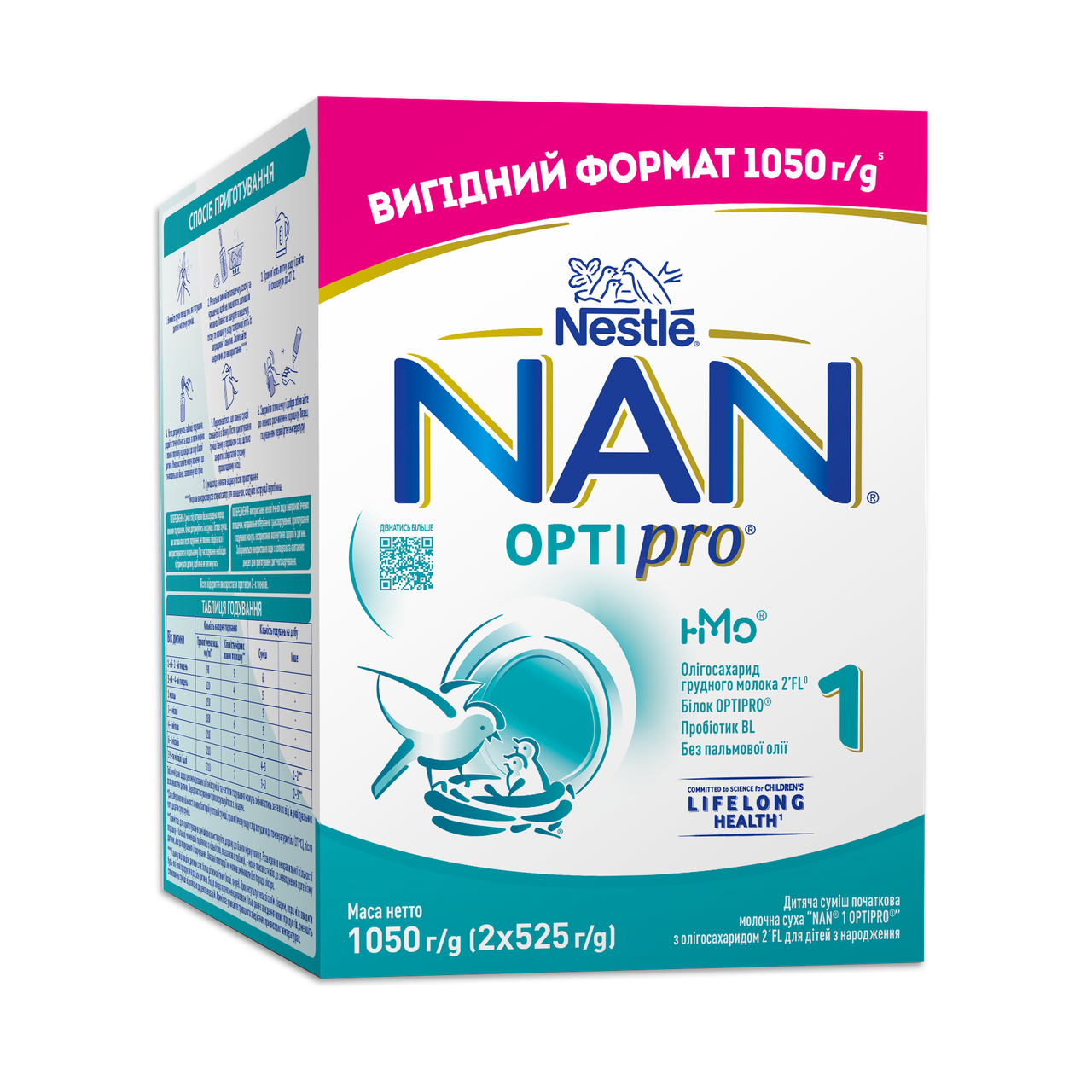 NAN 1 OPTIPRO 1050 г. молочна суміш