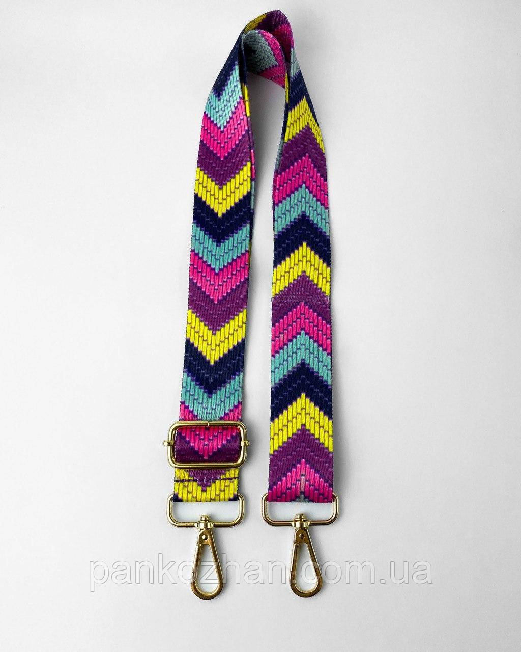 Плечовий ремінь сумки з карабінами, КОЛЬОРОВИЙ, фото 1