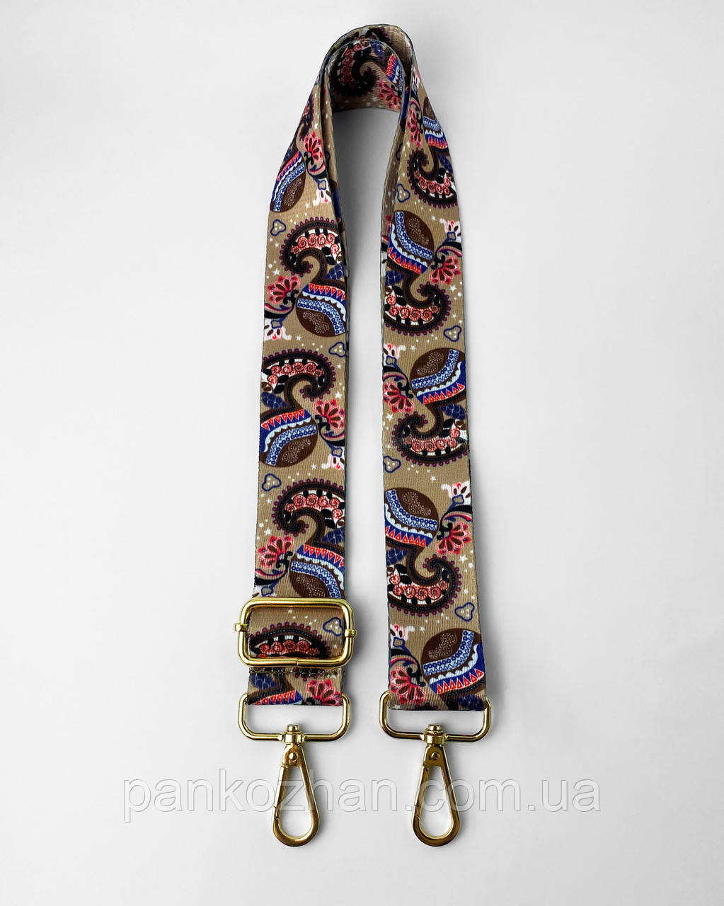 Плечовий ремінь сумки з карабінами, КОЛЬОРОВИЙ, фото 1