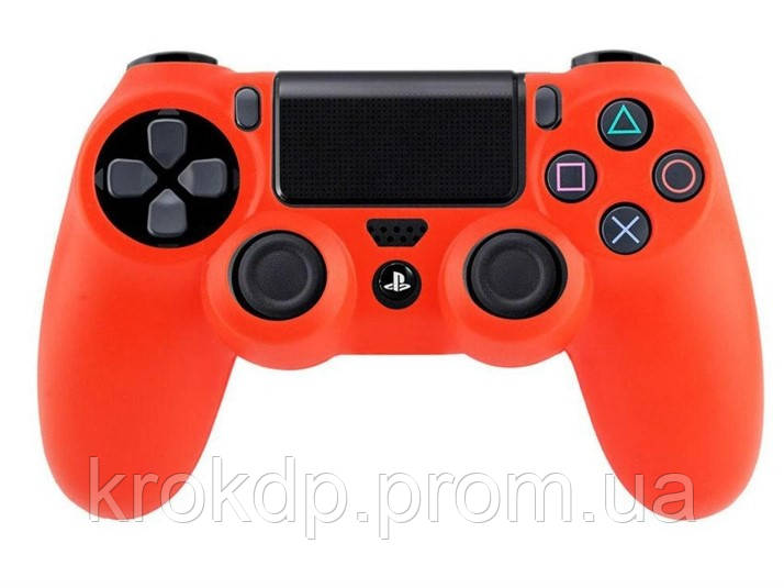 Силіконовий чохол Для геймпада DualShock 4 (PS4) Червоний