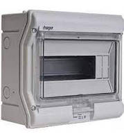 Щит на 10 модулів IP65 зовнішнього встановлення. Hager Vector VE110D