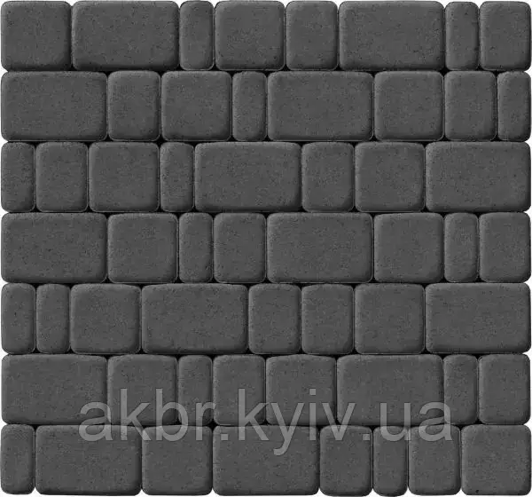 Тротуарна плитка старе місто 60 графіт, фото 1