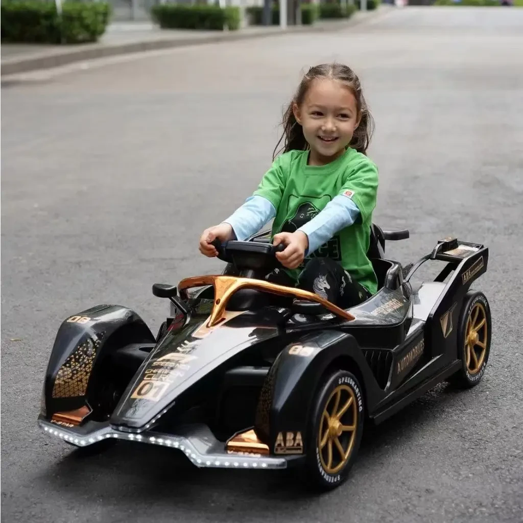 Дитячий електромобіль на акумуляторі Bambi M 5051 з пультом радіокерування для дітей 3-8 років чорний