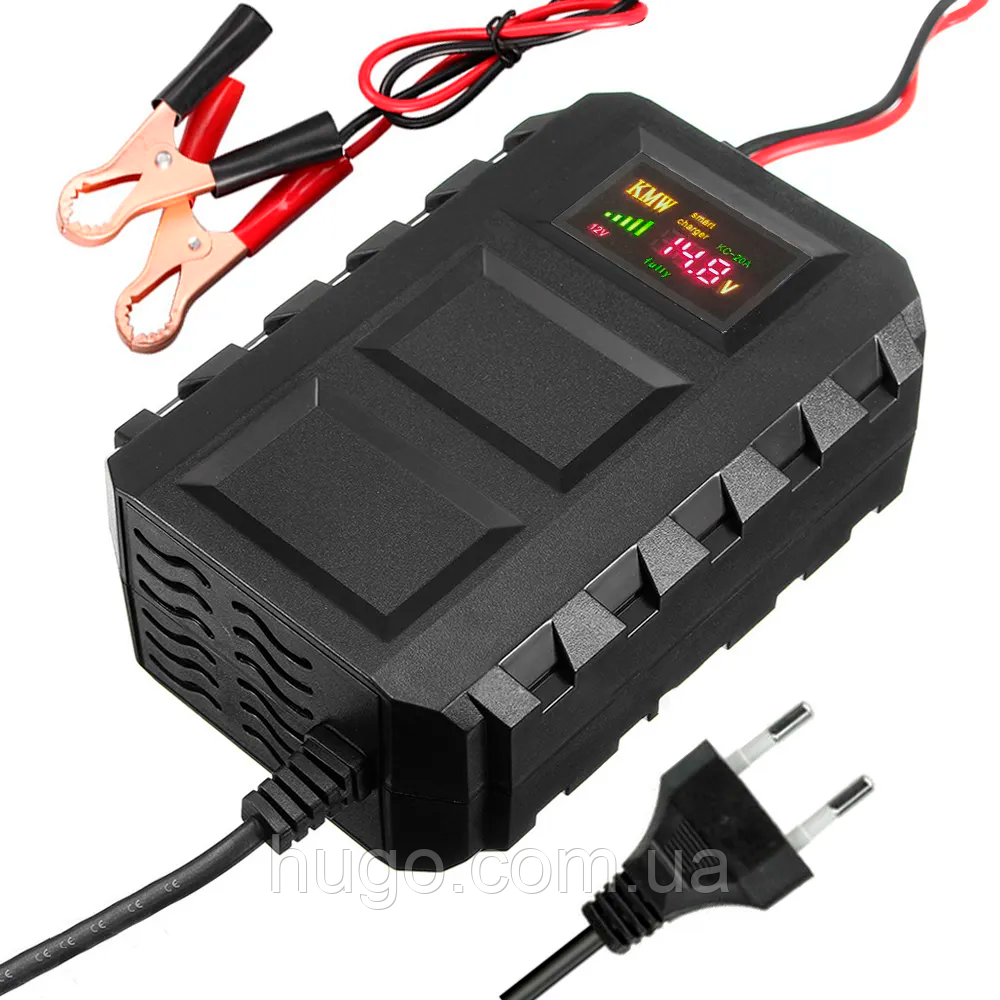 Розумний зарядний пристрій 14,6V20A, 8-10А для гелевих, кислотних AGM, LiFePO4 акумуляторів / Зарядка для АКБ, фото 1