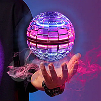 Летающий шар спиннер светящийся flynova pro gyrosphere игрушка мяч бумеранг