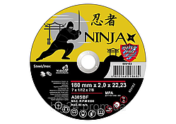 Диск відрізний по металу Ninja 180х2.0х22 мм