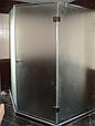 ДУШОВА КАБІНА З МАТОВОГО СКЛА П'ЯТИКУТНА НА ЗАМОВЛЕННЯ, фото 3