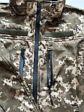 Куртка демісезонна на флісі Soft Shell піксель, фото 6