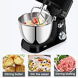 Кухонний тістоміс Zepline ZP-064 3200W багатофункціональний з 3 насадками планетарний міксер для дому, фото 6