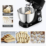 Кухонний тістоміс Zepline ZP-064 3200W багатофункціональний з 3 насадками планетарний міксер для дому, фото 7