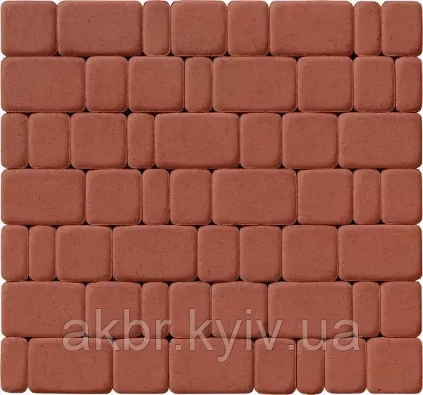 Тротуарна плитка старе місто 60 паприка, фото 1