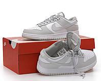 Кроссовки мужские серые Nike SB Dunk Vast Grey. Кроссовки подростковые женские светло серые Найк СБ Данк