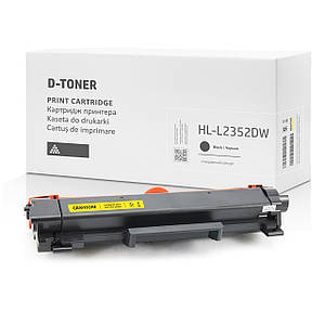 Сумісний картридж Brother HL-L2352DW Toner, з тонером, стандартний ресурс, 1.200 стор, аналог від Gravitone